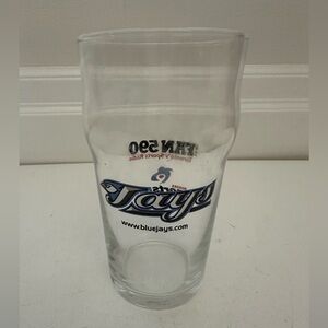 Blue Jays Clear Glass Pint